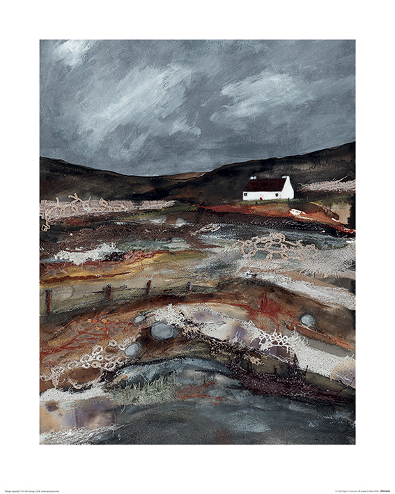 A Cold Night - Print on Canvas, 50cm H x 40cm W, Wrapped Canvas