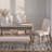 Fort 6 - Pieces Farmhouse Dining Set, Wooden Table with Chair and Bench Set for 6