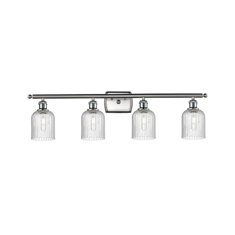 Fiennes 4 - Light Dimmable Vanity Light, Seedy, Satin Nickel