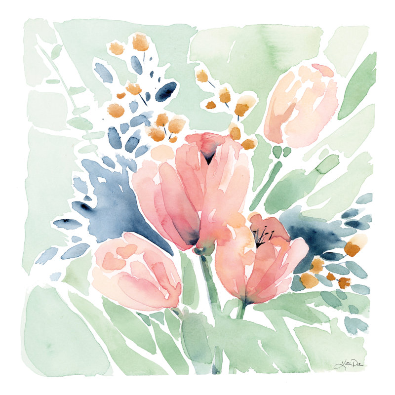 Tulip Bower by Katrina Pete - Wrapped Canvas Painting, 51cm H x 51cm W