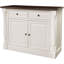 Buffet avec rangement Shelby, blanc
