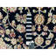 Tapis bleu nouvel âge en laine 4 pi 3 po x 6 pi 3 po Buskager