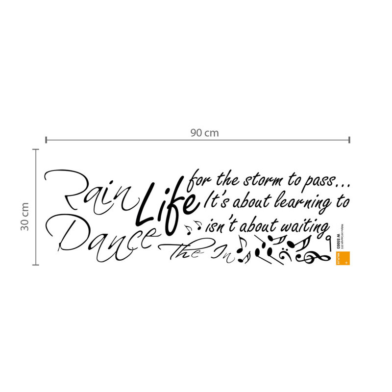 Text & Numbers Non-Wall Damaging Wall Decal