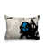 Turquoise / noir / blanc cassé