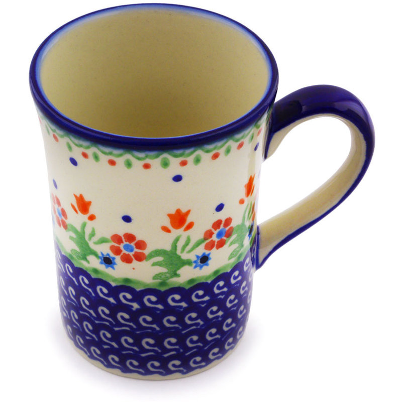 Spring Flowers Handmade Stoneware Coffee Mug