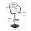 Tabouret pivotant à hauteur réglable Ferriera-340841470