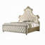 Lit oriental avec DEL, velours beige-2115112979
