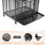 Meuble pour chien 36,8 po avec support et roulettes