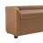 Dameron Faux Leather Storage Bench, Vintage Cider
