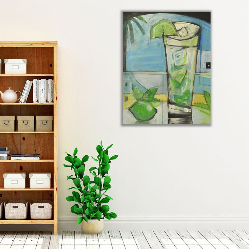 Mojito - reproduction d'art sur toile, H 20 po x l 16 po