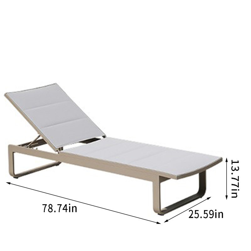 Méridienne d'extérieur en aluminium