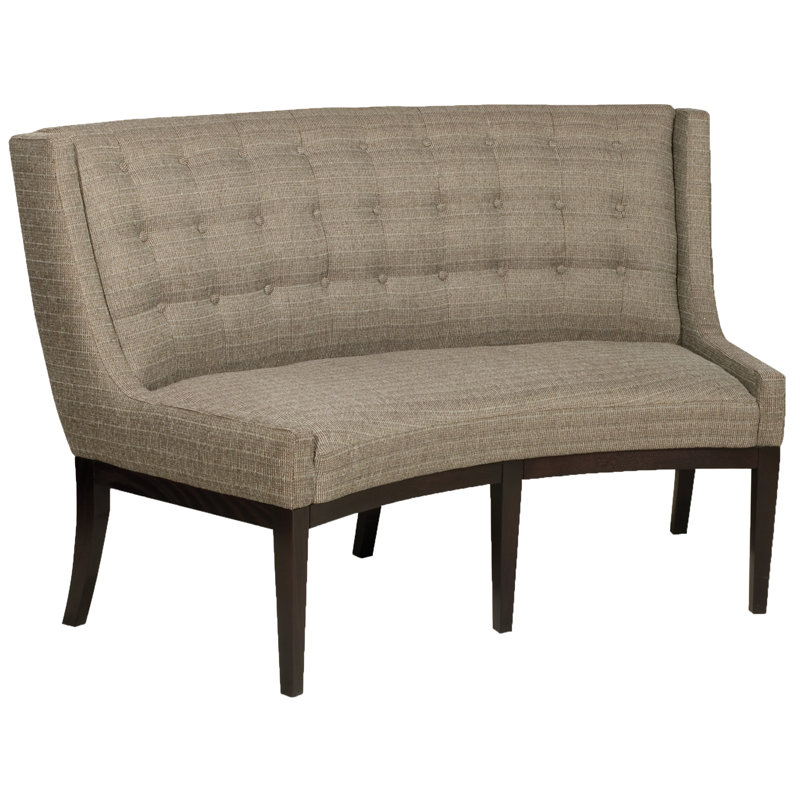Alton Upholstered Bench, Nadia Earth, Casa Blanca