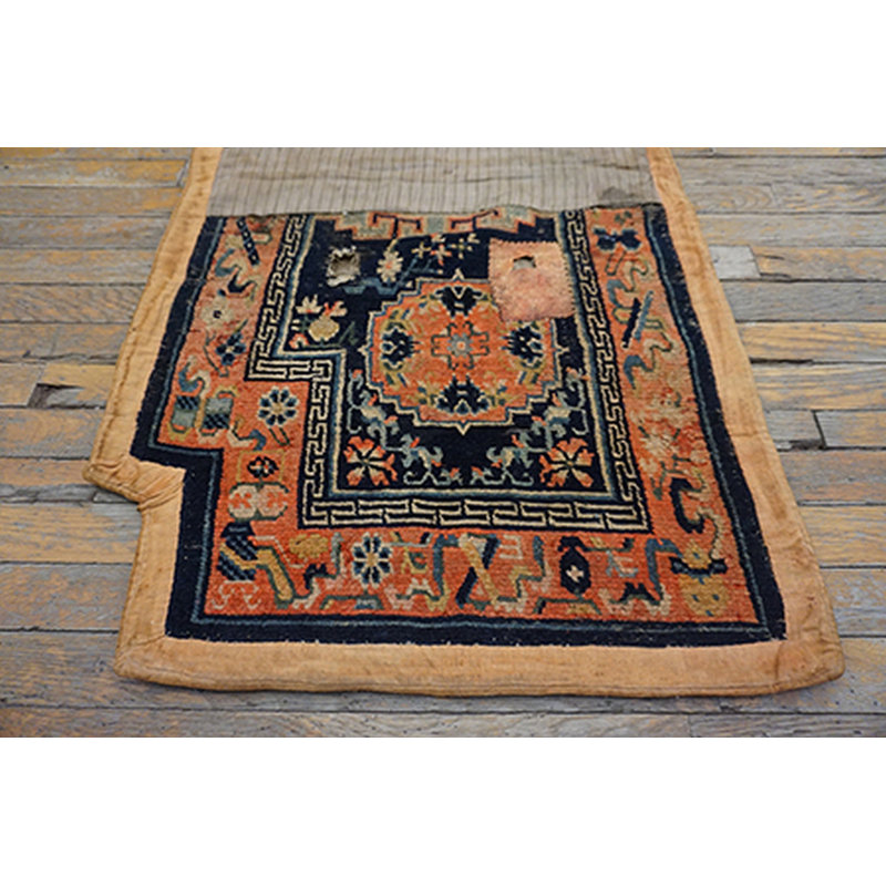 Small Size Wool Pile Antique Rare Chinese Saddle Horse Cover