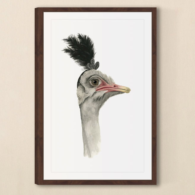 «Downton Animals III», reproduction d'art encadrée, H 18 po x l 12 po x P 1,5 po