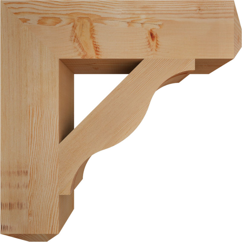 Support pour artisan Funston, H 26 po x l 5,5 po x P 26 po, Sapin de Douglas, Lisse