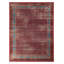 Distressed Homage Hand Knotted Wool Geometric Area Rug in Blue, Orange, Red, Beige, Brown-483904534