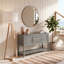 Sadie 45.7'' Solid Wood Console Table-24736839