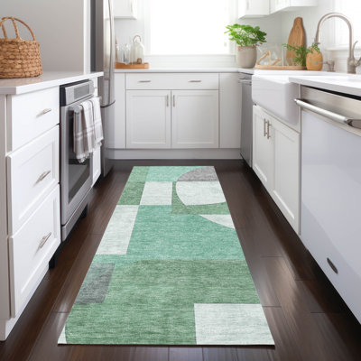 Tapis intérieur / extérieur vert Daeel
