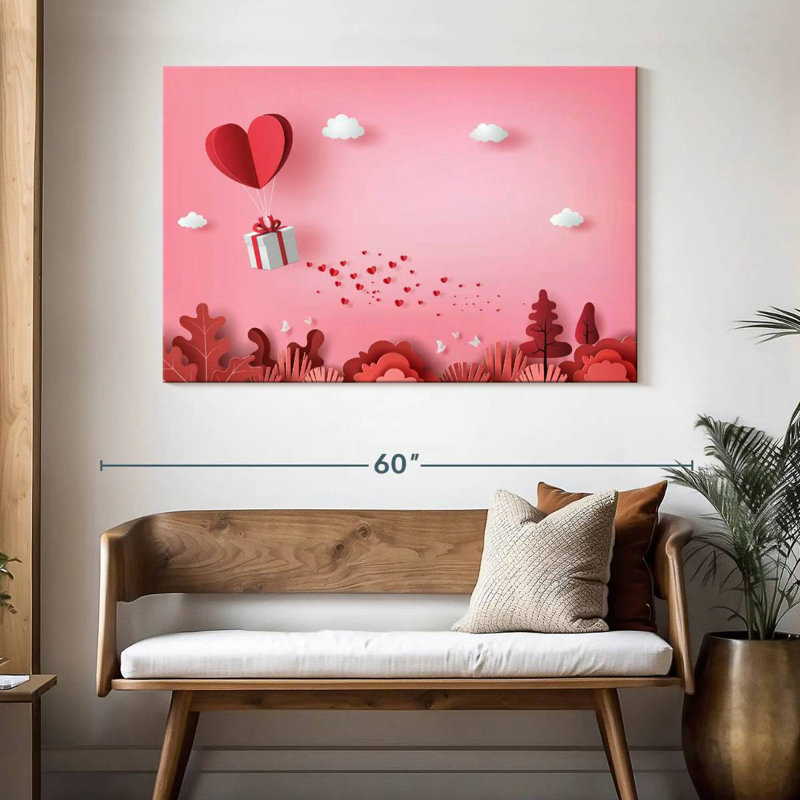 Hardie Sending Valentine's Love, 32" H x 48" W