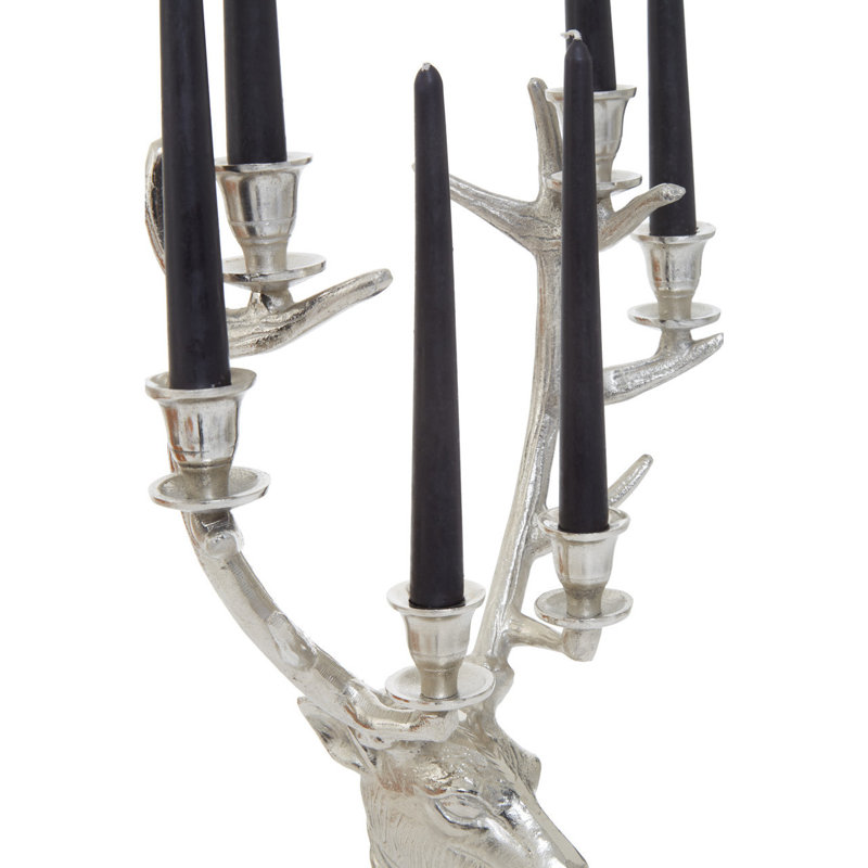 Jeremias Stainless Steel Tabletop Candelabra