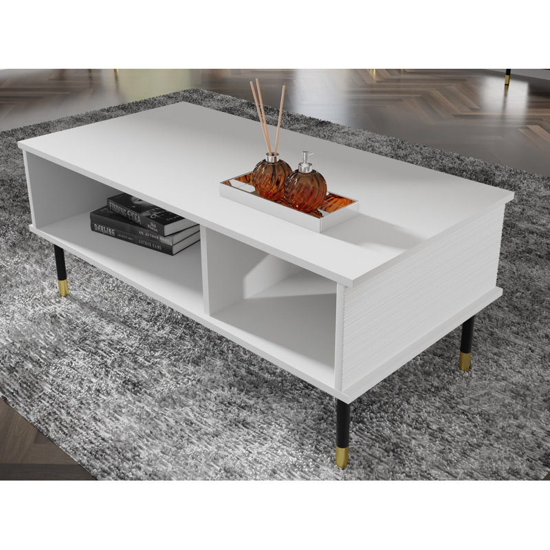 Sherwood Coffee Table With Storage Space, White