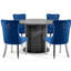 Ensemble de salle à manger 5 pièces pour 4 personnes Modern Glam-1892315704-1892316101