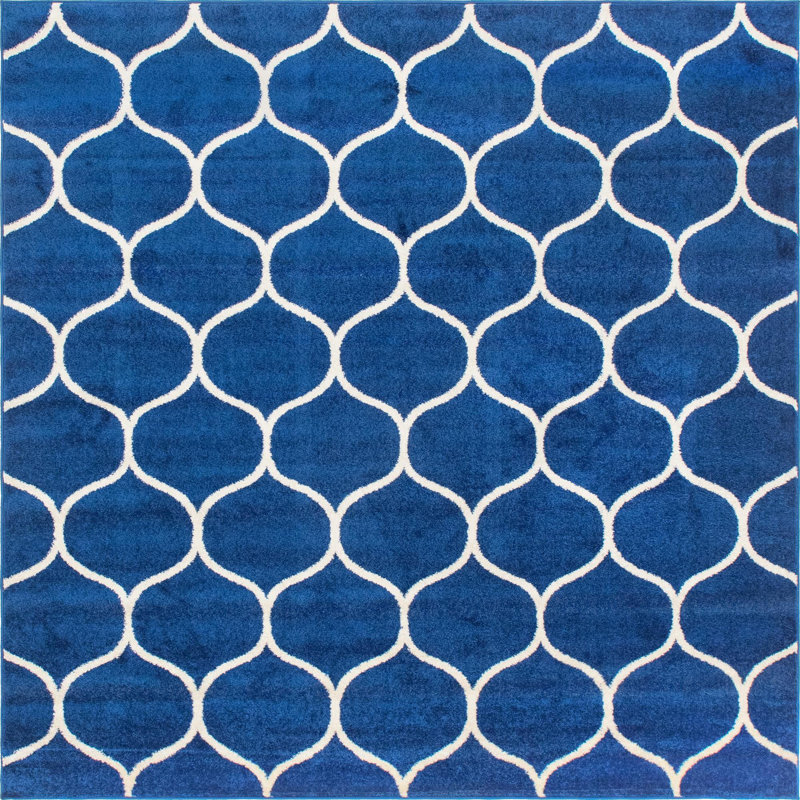 Tapis bleu Lllan, Carré 7 pi 10 po