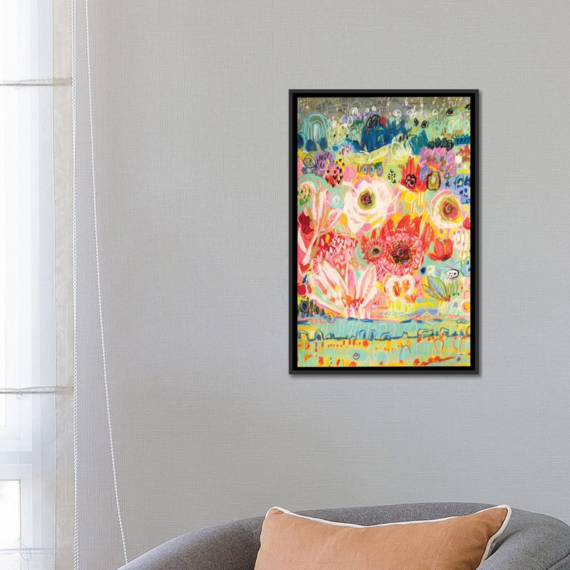 «Love to Travel II», reproduction sur toile, H 48 po x l 32 po x P 1,5 po, Toile avec cadre noir, Pas de tapis