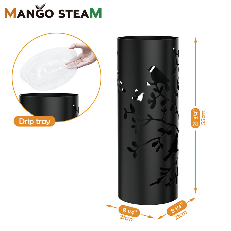 Porte-parapluies en forme de spirale Mango, Noir