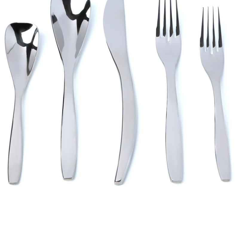 David Shaw Silverware Isla Stainless Steel Flatware Set - Service for 4