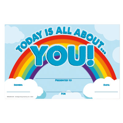 Today is all About You Recognition Award