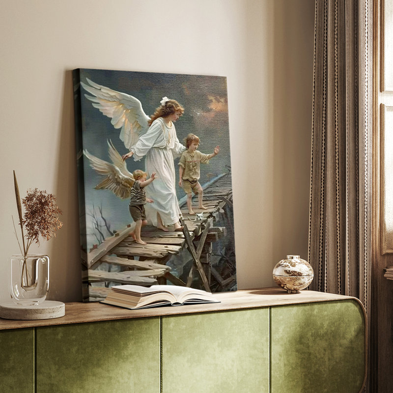 Série Religious CDXLIX - Toile tendue avec châssis de qualité supérieure - Prêt à être accroché, H 18 po x l 12 po