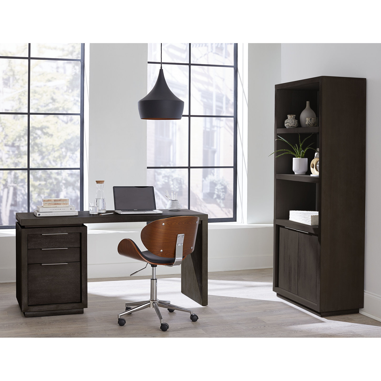 Eloise Standard Bookcase, Basalt Gray