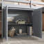 Lit mezzanine avec armoire de rangement, armoire à tiroirs et à tablettes et bureau coulissant, lit mezzanine en bois d'hévéa avec barrière de sécurité, échelle
