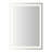 Remy 24 in. W x 34 in. H Rectangular Frameless Anti-Fog Front-Lit LED Wall Bathroom Vanity Mirror with Dimmable Smart Touch-126554670