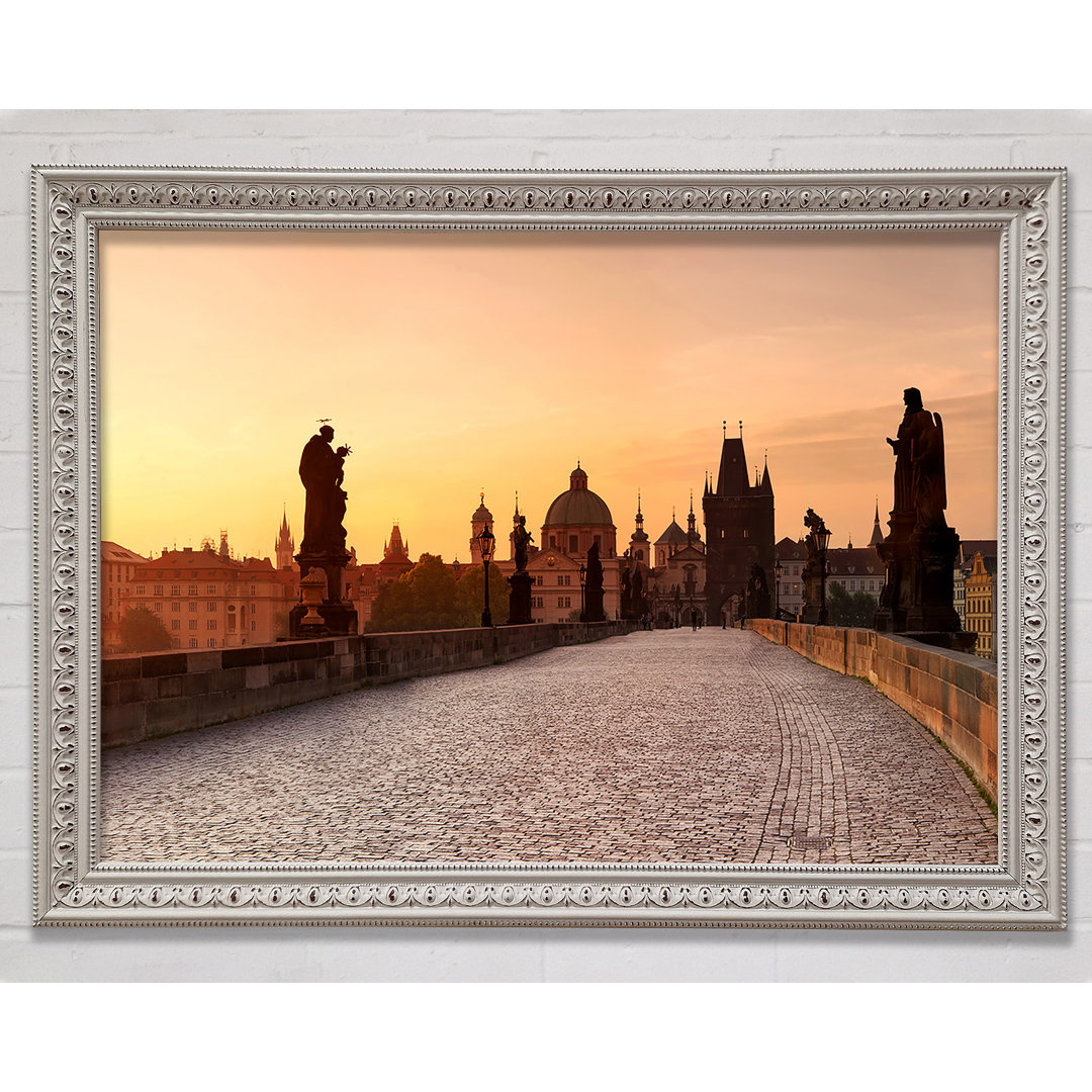 Charles Bridge Morning Glow - Einzelner Bilderrahmen Kunstdrucke