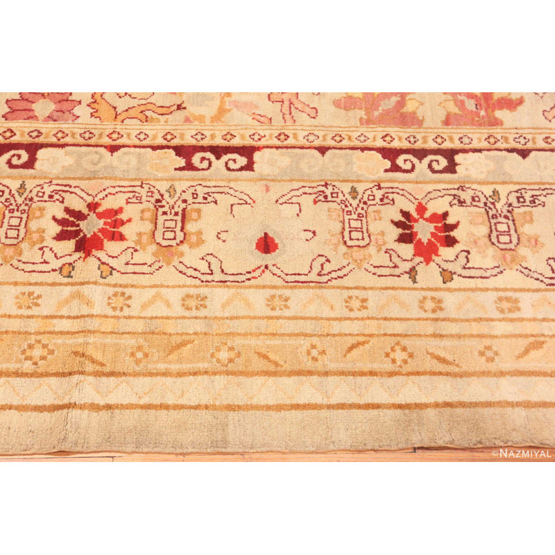 Large Exceptional Antique Indian Agra Rug