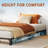Twin Metal Bed Frame 8 Inch - No-Screw Assembly, Low Profile Platform Bed, No Box Spring, Heavy Duty Steel-1818117957