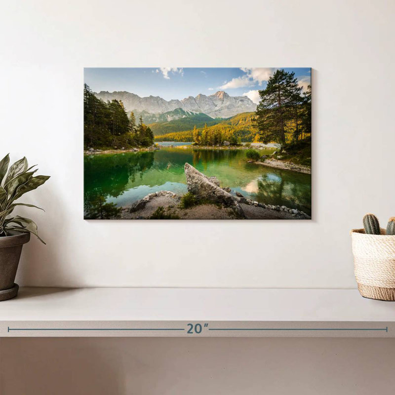 Alvord Eibsee Lake Morning, 8" H x 12" W
