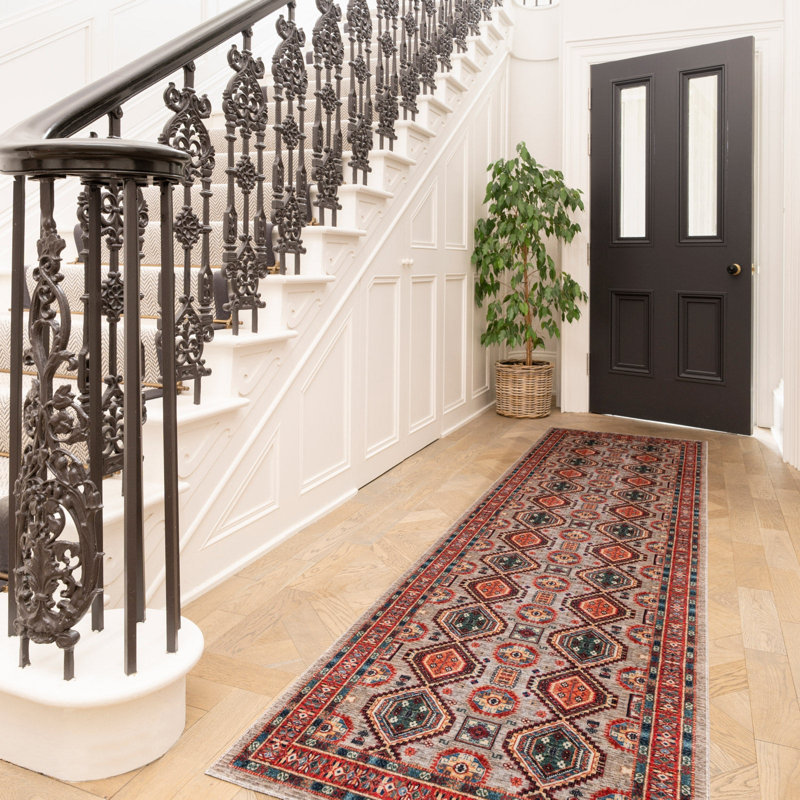 Runner Kwak Abstract Machine Tufted Area Rug, 80cm x 300cm