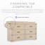 Paris 6 Drawer Dresser, Whitewash Ash