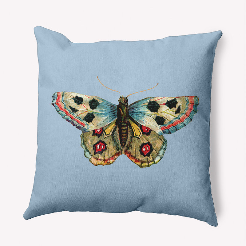 Outdoor Reversible Throw Pillow, Air Blue, 20" x 20"