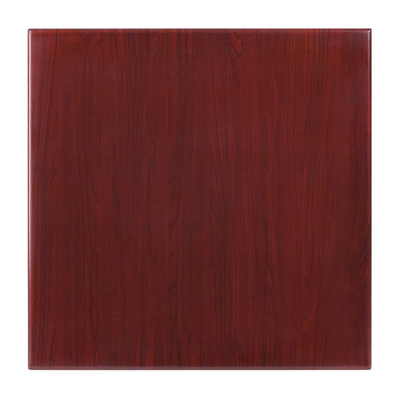 Dessus de table carré en résine brillante Farrand, L 24 po x l 24 po