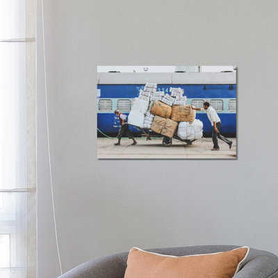 Lucknow Railway Station by Luke Anthony Gramme - Wrapped Canvas Print