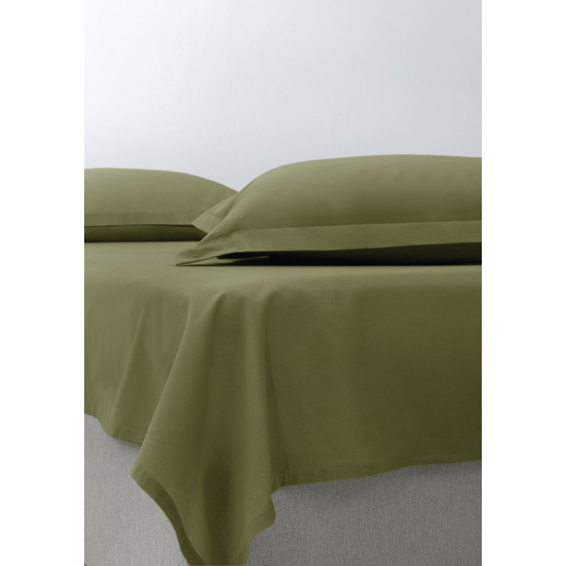 100% Cotton - Set of 2, Queen, Green
