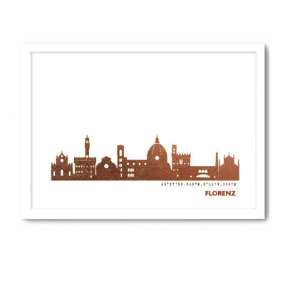 Florence Skyline 1 Piece Single Picture Frame Wall Art