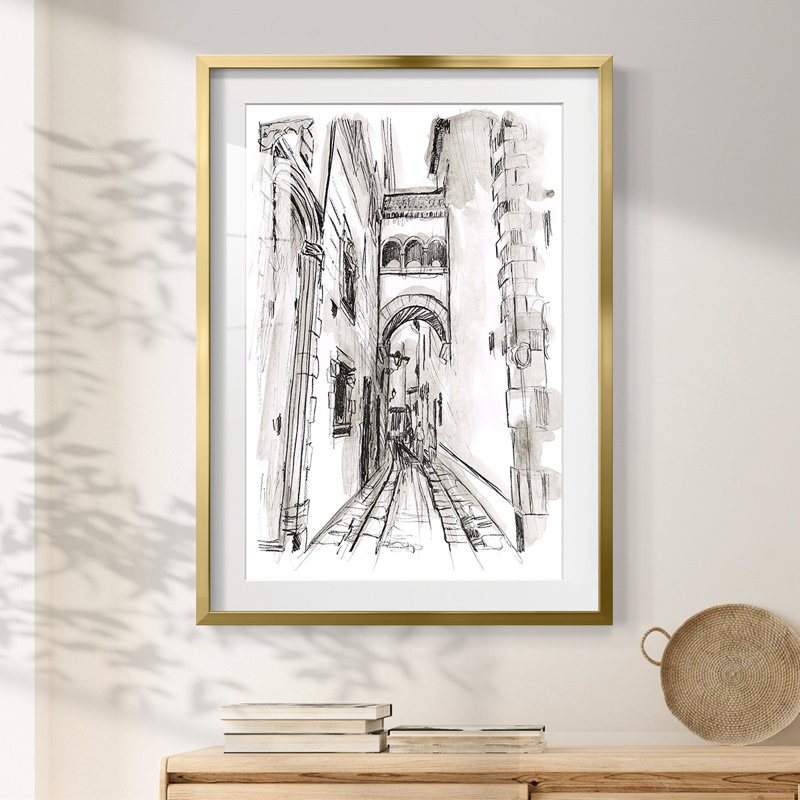 Chicago Grant Park -Gallery Wrapped Canvas, 25.5" H x 17.5" W, Gold