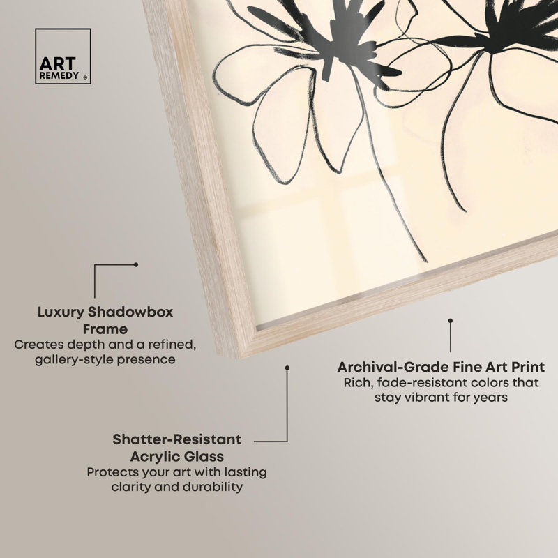 Fleurs de Calligray, Crème, H 25 po x l 21 po