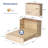 Full Murphy Wood Bed With Charging Station,Sorage Drawers,For Small Spaces,In Beige-2096322590