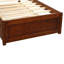 Structure de lit plateforme simple avec lit gigogne-1518200143